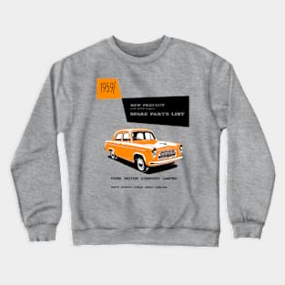 FORD PREFECT - PARTS LIST - book cover Crewneck Sweatshirt